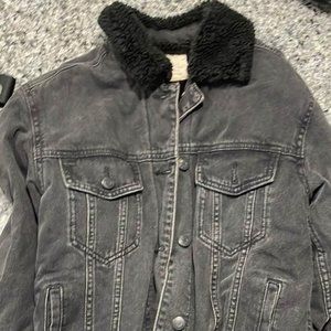 Faux Fur jean jacket